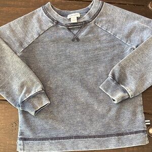 Splendid Men's Heathered Blue Crewneck Sweater